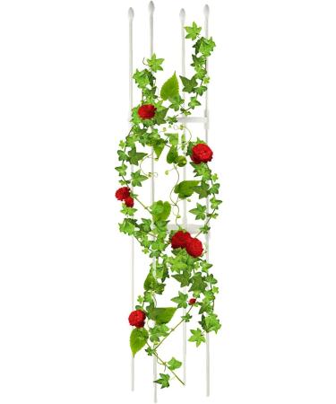MSUIINT Spliced Plant Climbing Frame 11.42x43.3 In DIY Spliced Trellis Plant Support Climbing Frame Vines Spliced Garden Trellis Metal Support Stand Cylindrical Tower for Climbing Vine Flowers 110cm M - Buy Online on GoSupps.com