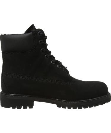 Timberland Men's Classic 6-inch Premium Black Nubuck Boot - Size 8 - Buy Online on GoSupps.com