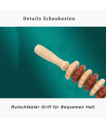 Premium Wooden Massage Roller Set - Anti-Cellulite Device for Deep Tissue Therapy & Neck Relief - Buy Online on GoSupps.com