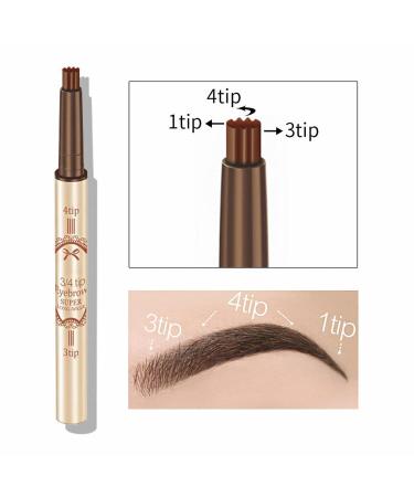Brow Chow Warm Eyebrow Pen | Microblading Pencil with Micro Fork Tip | Natural Looking Brows | Glow in The Dark Eyeliner - Buy Online on GoSupps.com