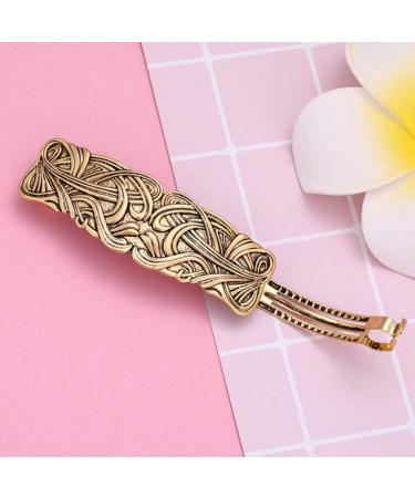 hair clip Vintage Viking Headwear Celtic Knot Protection Hair Clip Barrettes Gift 65mm Golden as described - Buy Online on GoSupps.com