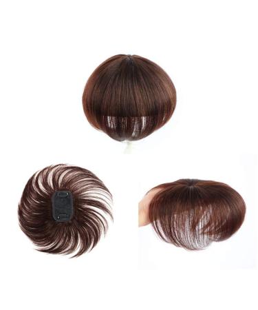 Drasawee Real Hair Topper for Women - Short Dark Brown 7x10 cm for Hair Loss & Thinning Hair - Smooth & Natural Look - Buy Online on GoSupps.com