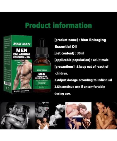 Huile d'agrandissement du p nis paississement du p nis croissance largissement du p nis am lioration de l' rection et retardement de l' jaculation. (Gr n 5PC) - Buy Online on GoSupps.com