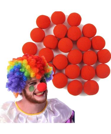 BSLVWG Red Circus Foam Clown Magic Nose for Halloween Costume Christmas Festival Wedding Party Dress Size of 5 cm/1.75 Inch (100 PCS)