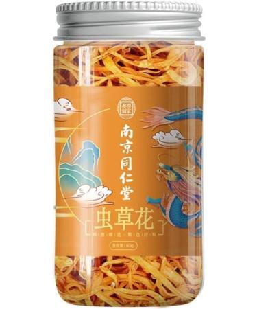  HQZMCTE Natural Herbal Tea Healthy Cordyceps Flower Tea 1.41oz/40g Cordyceps Militaris Premium Quality Natural Cordyceps Air Dried - Buy Online on GoSupps.com