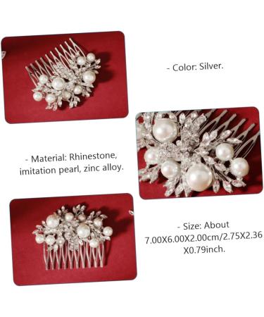 MUSISALY 1pc Hair Comb Hair for Women Bridal Comb Pearl Hair Pins Wedding Hairpin Wedding Hair Accessories Hairpin Comb Wedding Headpiece Pearl Hairpins Bridal Headdress - Buy Online on GoSupps.com
