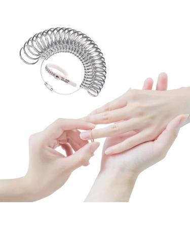 DoGeek 27 Pcs Ring Sizer Measuring Tool Set - Stainless Steel Ring Gauges, Finger Sizer, Aluminum Ring Mandrel (Size 1-13) - Buy Online on GoSupps.com