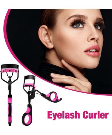 Professional Eyelash Curler with 5 Extra Silicone Pads - Essential Makeup Tool for Women - Buy Online on GoSupps.com