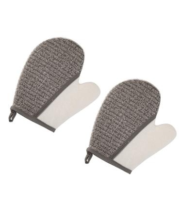 FOMIYES 2pcs Scrub Gloves Baby Bath Towels Bath Scrubber for Body Massage Towels Loofah Glove Exfoliating Loofah Pad Body Gloves for Shower Back Shower Towels Bath Gloves Home Bath Towels