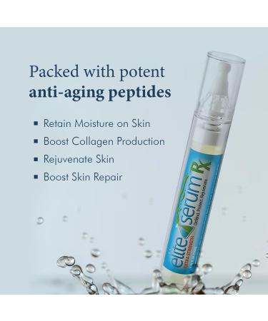 Elite Serum Rx - Extra Strength Anti-Aging Under Eye Serum with 8 Patented Peptides for Dark Circles Puffiness Wrinkle Repair & Eye Bag Removal - Buy Online on GoSupps.com
