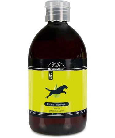 Greenhound Schecker 100% Salmon Oil - Premium Norwegian Oil 500ml | 84.5% Unsaturated Fatty Acids - Ideal for Pets - Buy Online on GoSupps.com