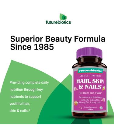 Futurebiotics Hair Skin & Nails Beauty Multivitamin 75 Tablets Unflavored 75 Count (Pack of 1) - Buy Online on GoSupps.com