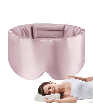 Breathable Eye Sleeping Eye Eye Silk Eye Sleeping Tool with Adjustable Headband Comfortable Eye Soft Sleep Adjustable Eye Pink