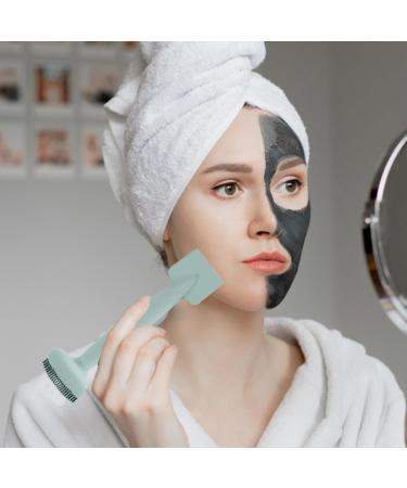 Face Brush Cleanser Dual Head Soft Face Scrubber Brush For Women | Soft Face Cleansing Brush Waterproof Mud Film Brush Manual Skin Friendly Haze Blue 2pcs - Buy Online on GoSupps.com