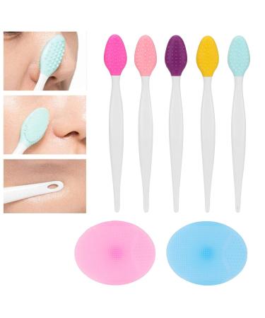 Mini Facial Cleansing Brush Set | Silicone Exfoliating Pore Cleaner for Smooth Skin - Buy Online on GoSupps.com