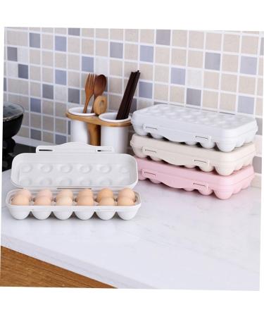 Generic Serving Tray 2pcs 18 Egg Storage Box Filled Plastic Eggs Egg Tray for Refrigerator Home re-usable Assorted Color 30x15cm - Buy Online on GoSupps.com
