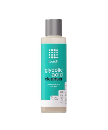 10% Glycolic Acid Face Wash - Exfoliating Non Drying & Foaming AHA Cleanser - Anti-Aging Skin Tone & Texture Wrinkles Pores Blackheads - Sulfate Free Oil Free & Low PH - 6 oz.