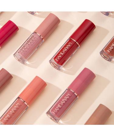 Zhiaek 12-Piece Matte Liquid Lipstick Set - Waterproof Long-Lasting Nude Gloss Gifts - Buy Online on GoSupps.com