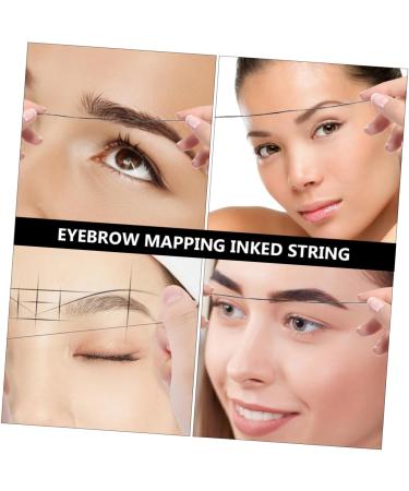 Baluue 1box Black Brow Mapping Wire Ruler Makeup Tool Eyebrow Drawing Auxiliary Tool Wire Ink 6x4.5cm Black - Buy Online on GoSupps.com
