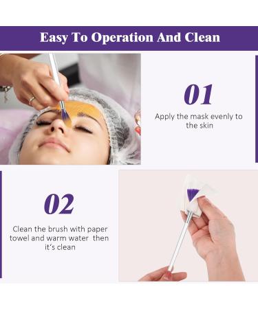 6 Piece Fan Mask Brushes Set - Soft Facial Mask Applicators for Women & Girls - Makeup Tools with Handles - Buy Online on GoSupps.com