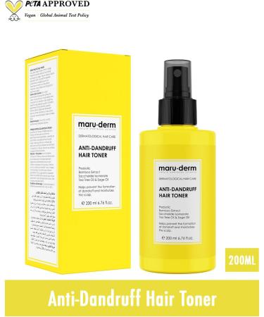  maru.derm Maruderm Anti-Dandruff Hair Toner for Sensitive Scalp Reduces Dandruff & Itching 200 ml - Buy Online on GoSupps.com