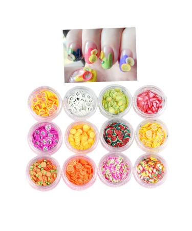 FOMIYES 2 Sets 3d Nail Art Stickers Kawaii Resin Charms Resin Beads Flatback Fruit Slices for Nail Slice Decorations Resin Nail Art Fruit Slices Nail Art Button Manicure