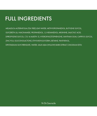 Dr.Ceuracle Tea Tree Purifine Toner Pad - Korean Skincare Mild Exfoliating and Pore Care Double-Textured Face Pads with PHA Zinc PCA Niacinamide (60 Pads) - Buy Online on GoSupps.com