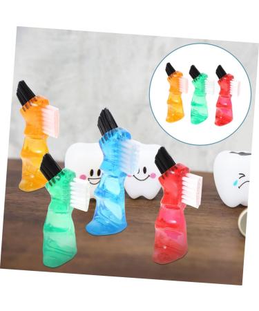 Magiclulu Double-Sided Prosthesis Toothbrush - 3 Pieces Mini Multi-Functional Oral Care Tool for Enhanced Mouth Cleaning - Buy Online on GoSupps.com