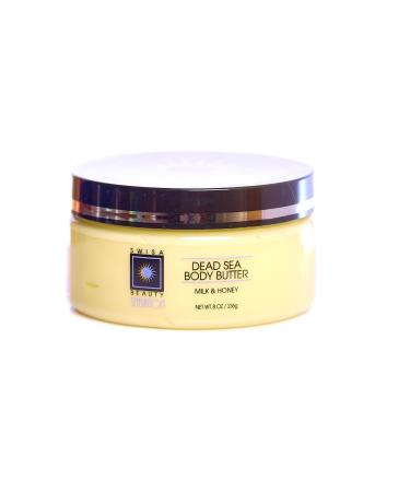 Swisa Beauty Dead Sea Body Butter Milk And Honey - Thick and Creamy Skin Softener Leaves The Skin Silky Smooth and Refreshed.