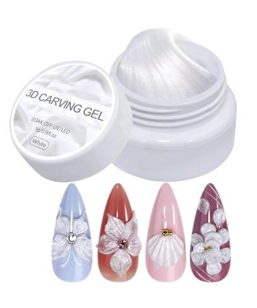 Nail Sculpting Gel - 3D Nail Gel 5g | Non-Sticky Pearlescent Manicure Treatment for Beginners and Wedding Events - Buy Online on GoSupps.com