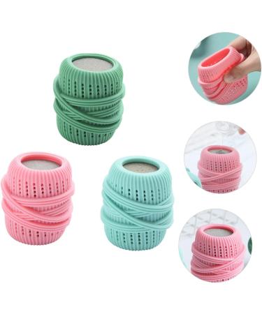 FRCOLOR 3pcs Set hair removal washer drying ball cleaning ball Washing Machine Soap fabric softener dispenser Winding laundry washing Anti-tangle Laundry ball detergent - Buy Online on GoSupps.com
