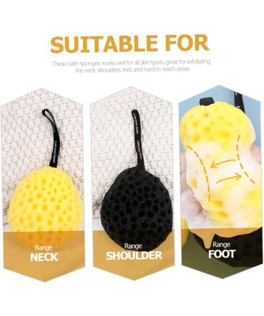 2pcs Honeycomb Bath Ball Sponges | Versatile Shower Sponges for Women & Men | Ideal for Bathing & Baby Care - Buy Online on GoSupps.com