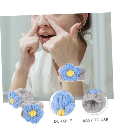 Healeved 2paires Bracelets lastiques Peluche Pour Lavage Visage Avec Motif Cartoon De Bracelets Absorbants Pour Filles - Buy Online on GoSupps.com