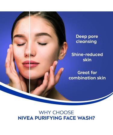 Nivea Purifying Facewash 150 ml (5.07 oz) - Gentle Cleanser for Clear Skin | India - Buy Online on GoSupps.com