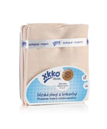XKKO - Muslin nappies - 100% organic cotton - Birds Eye - 60x60 cm - 5 pieces