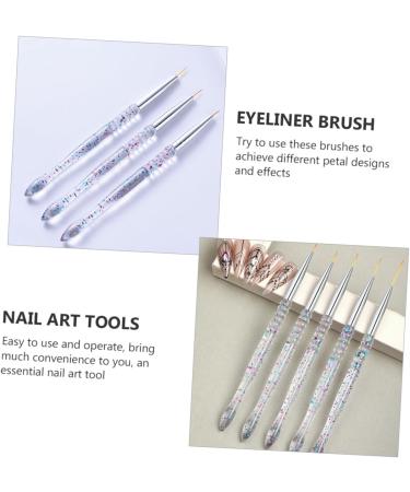 Healeved 2sets Nail Art Drawing Pen Manicure Accessories Gel for Nails Fine Line Nail Art Brush Nail Kits Nail Brush Fashion Nail Art Pen Kit De Manicura Super Fine Suite Pvc Pen Holder - Buy Online on GoSupps.com