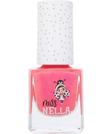 Miss Nella Tickle Me Pink: Non-Toxic Glitter Nail Polish for Kids | Odor Free Formula | Safe & Easy Peel Off | Natural Water Based - Buy Online on GoSupps.com