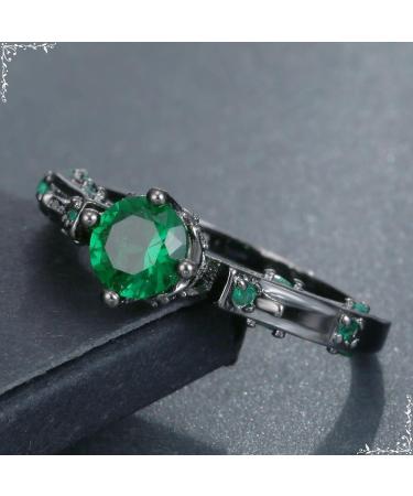 Aotiwe Matching Rings for Women - Black Four Claw Cubic Zirconia Birthday Gift - Size 54 (17.2) - Buy Online on GoSupps.com