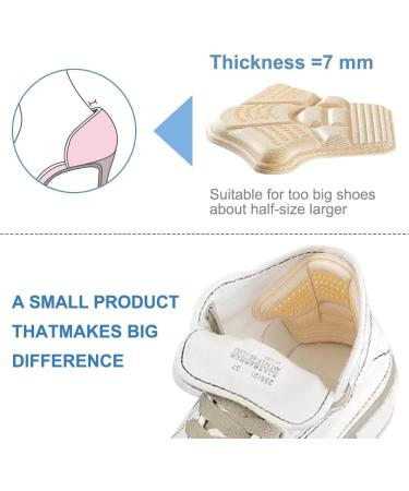Huayuehong 2 Pair Heel Cushion Pads - Heel Grips and Shoe Inserts for Shoes Too Big - Heel Pads Perfect for Ladies Shoes - Advanced Foot Care Shoe Pads (Beige) - Buy Online on GoSupps.com