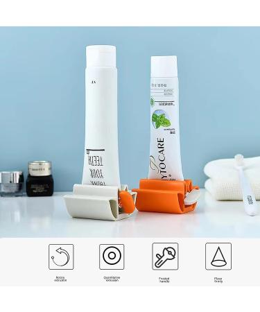 2 Pack A&H Zhier Square Plastic Toothpaste Squeezer - Tube Cleanser Saver & Holder - Yellow - Buy Online on GoSupps.com