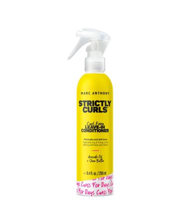 Marc Anthony Leave-In Conditioner  Strictly Curls - Shea Butter  Vitamin E & Avocado Oil Softens & Defines Coarse Curls - Sulfate-Free Anti-Frizz Styling Product For Curly  & Wavy Hair 8.40 Fl Oz (Pack of 1)