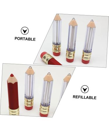 PartyKindom Lot De 20 Tubes De Brillant L vres Vides Et Rechargeables Taille Mini Plastique Transparent Et Rouge Pour Diy Maquillage Usage D butant Recharges Cosm tiques - Buy Online on GoSupps.com