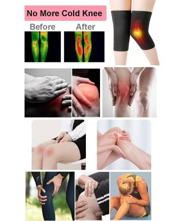 Kashmir Elastic Knee Brace - Arthritis Pain Relief Thermal Knee Pad for Men & Women Lightweight Support (40kg-60kg) - Gray - Buy Online on GoSupps.com