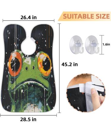 Rainy Day Frog Beard Bib Apron | Beard Hair Catcher for Men | Perfect Father's Day & Christmas Gift for Dad & Husband - Buy Online on GoSupps.com