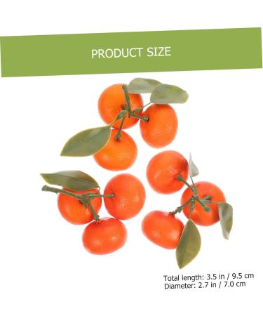 Zerodeko 3pcs Simulation Sugar Orange Plastic Fruit Decor Orange Model House Decorations for Home Artificial Orange Home D cor Playhouse Toy Photo Prop Household Showcase Foam - Buy Online on GoSupps.com