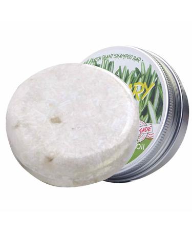 LINGJIONG Bar Hair Shampoo Rosemary Shampoo Against Thinning Deep Cleansing Rosemary Hair Shampoo for Fine and Oily Hair Hair Loss Fine and Renewable Hair (60g)
