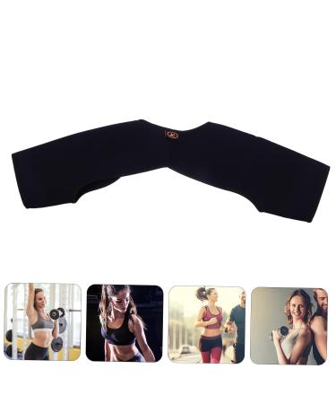 Warm Double Shoulder Support Brace - Heated Shoulder Pads for Men | Fitness Stabilizer Protector - Buy Online on GoSupps.com