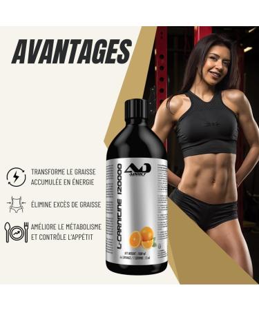Powerful Fat Burners | Fat Burner | Fat Burner | Powerful Fat Burner | Fat Burner | L Carnitine L20000|1 Liter | Tropical Orange Flavor | Addict Sport Nutrition - Buy Online on GoSupps.com