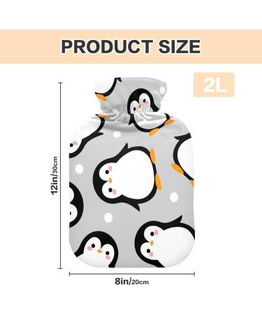 Cute Penguin Hot Water Bottle with Cover | 2L Pain Relief & Bed Warmer | Ideal for Period Cramps - Buy Online on GoSupps.com