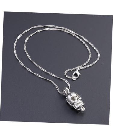 COLLBATH A Necklace Necklaces Skull Mens Necklace Punk Necklace Pendant Necklace Halloween Accessories - Buy Online on GoSupps.com